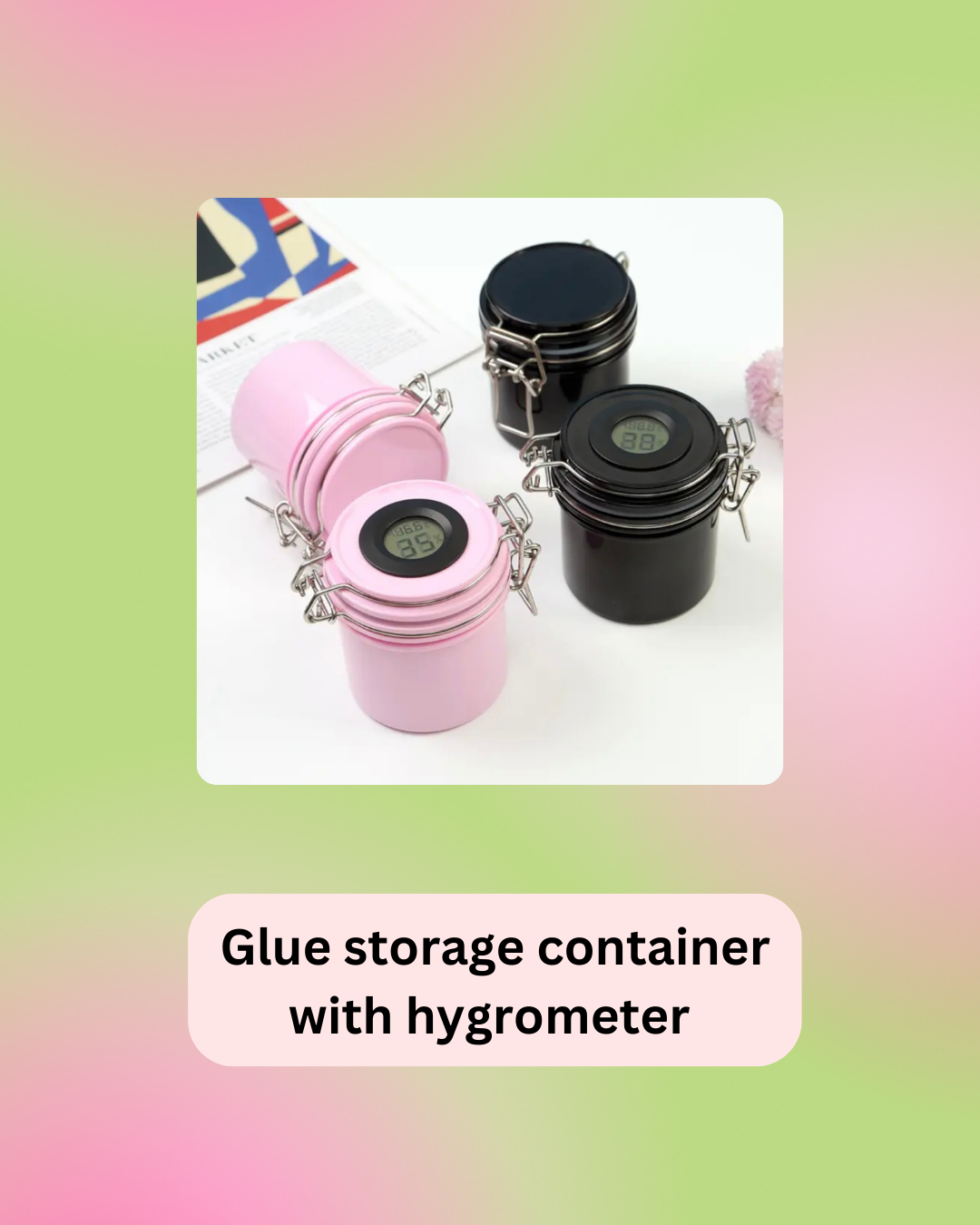 Glue Storage Container With Hygrometer